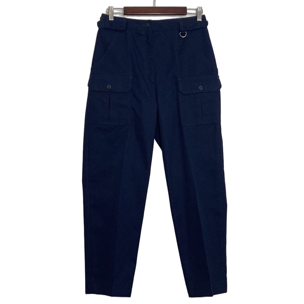 Vintage Tilley Pants Womens 29 x 28 Navy Blue Cargo Straight Leg Utility Canada